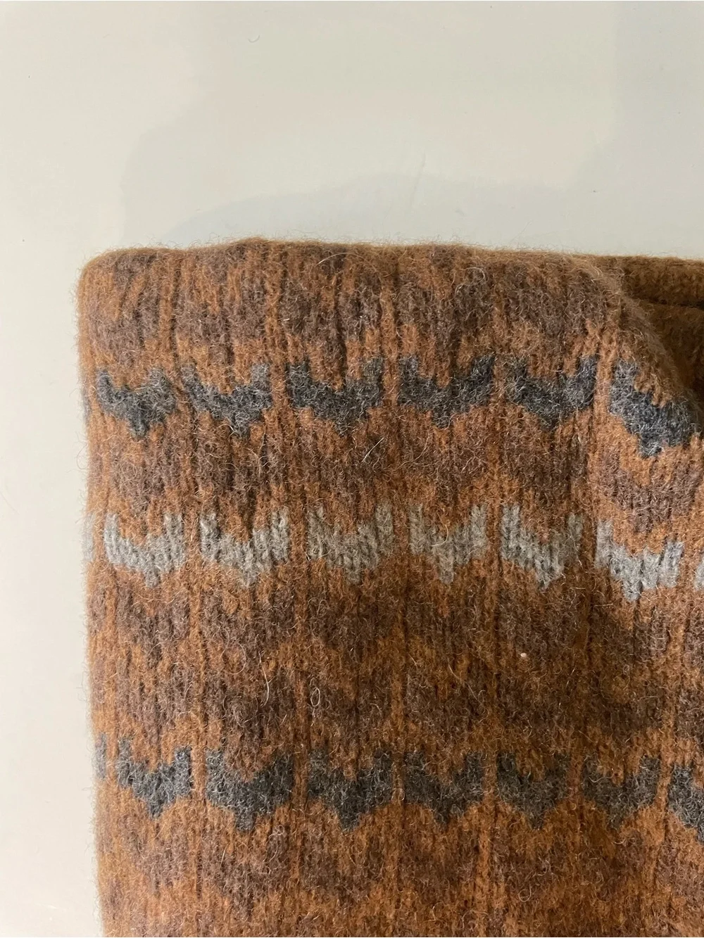 Patagonia Men's Brown Fair Isle Fleece Lined Neck Warmer